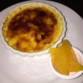 Gluten-free creme brulee from Trinity Place Bar & Restaurant